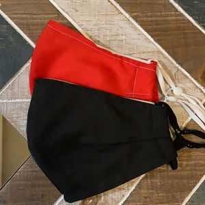 2 Pack Handmade Fitted Face Masks